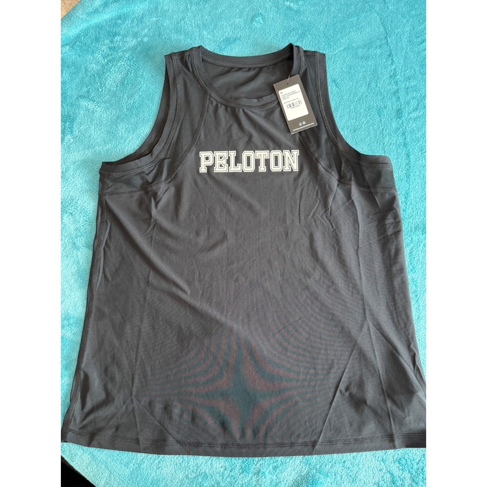Peloton Essentials High Performance Mesh Muscle Tank Black Sleeveless Top Mens M